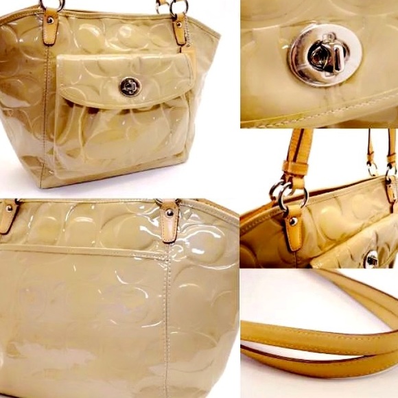 COACH F14663 RETIRED LEAH EMBOSSED TOTE - Picture 14 of 16